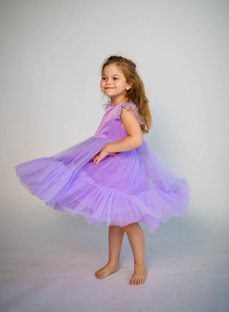 D'Daniela Tulle Ruffle Dress - Image 3