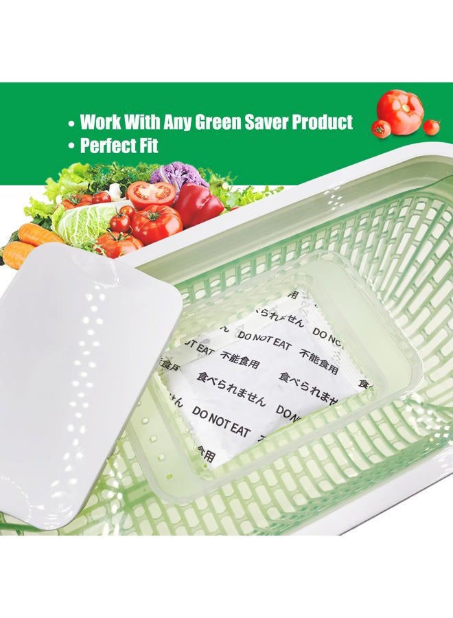 ShuRex 6 Pack Produce Saver Refills Kit for OXO GreenSaver Produce Keepers and Crisper Inserts, Keep Fruits Veg Fresh, Also Compatible with Bluapple Produce Freshness Saver Balls and other Produce Savers - Image 4