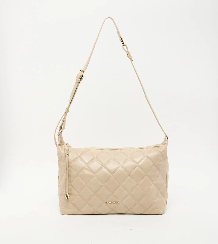 ان كلاين Anne Klein Women’s Taupe Quilted PU Crossbody Bag