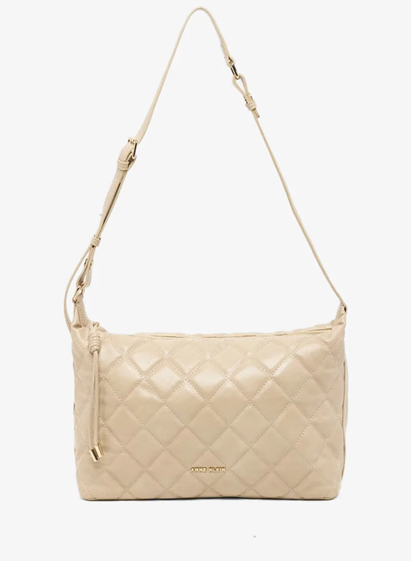ان كلاين Anne Klein Women’s Taupe Quilted PU Crossbody Bag