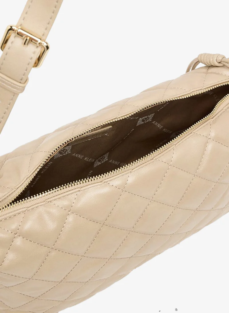 Anne Klein  Quilted PU Zip Closure Crossbody Bag for Women | Best Price UAE