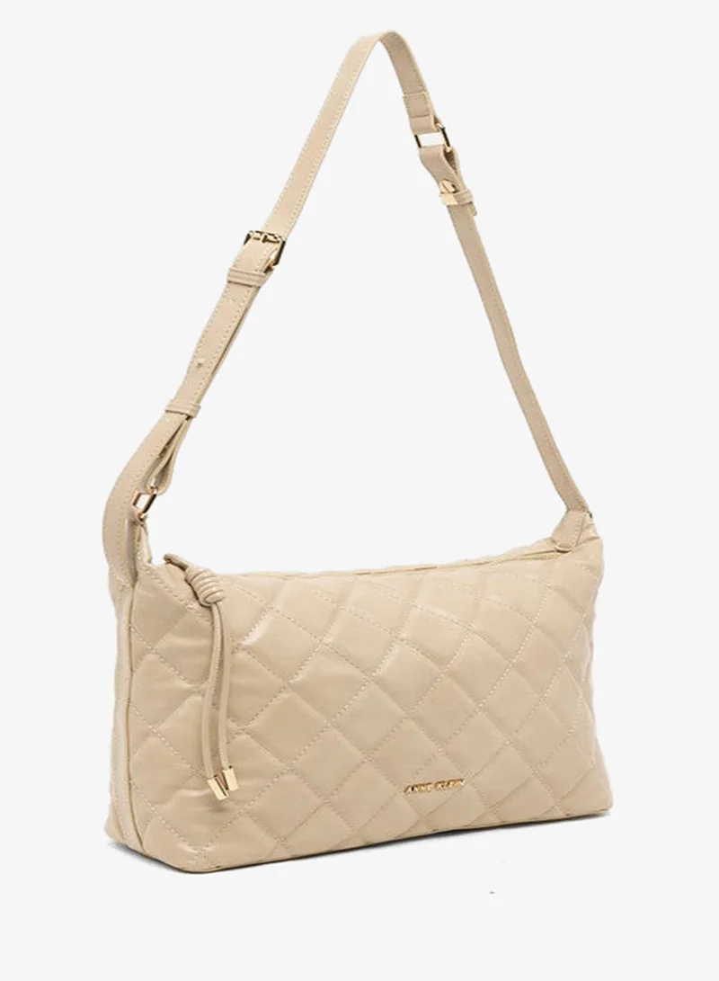 ان كلاين Anne Klein Women’s Taupe Quilted PU Crossbody Bag