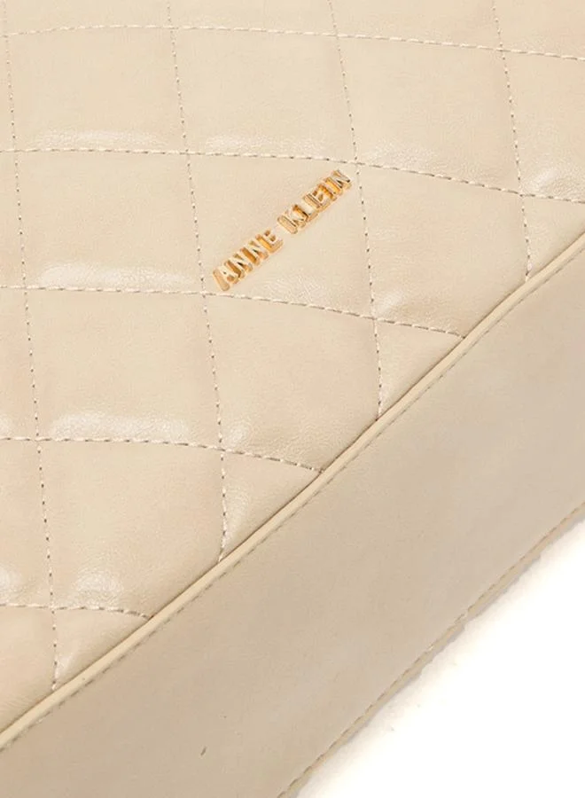 Anne Klein  Quilted PU Zip Closure Crossbody Bag for Women | Best Price UAE