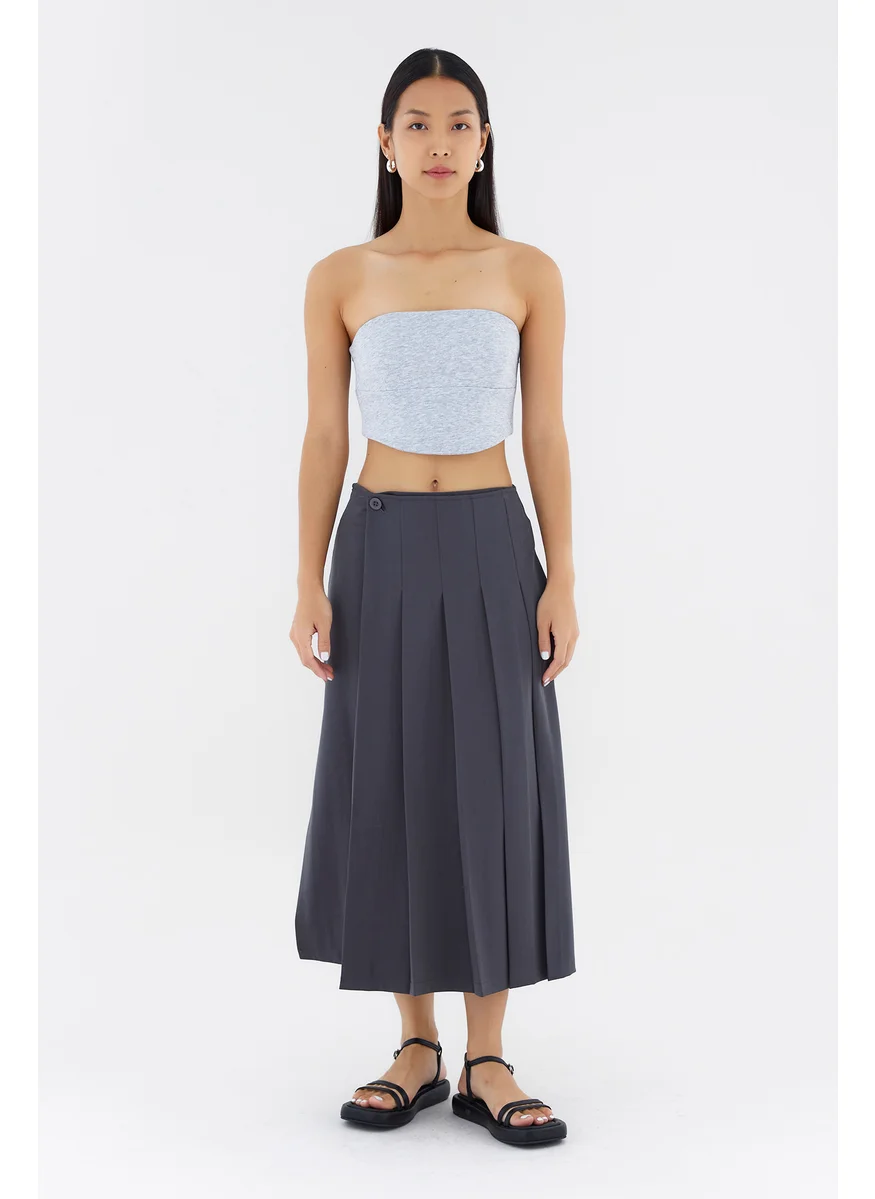 The Editor's Market Mayce Mid-Rise Pleated Skirt