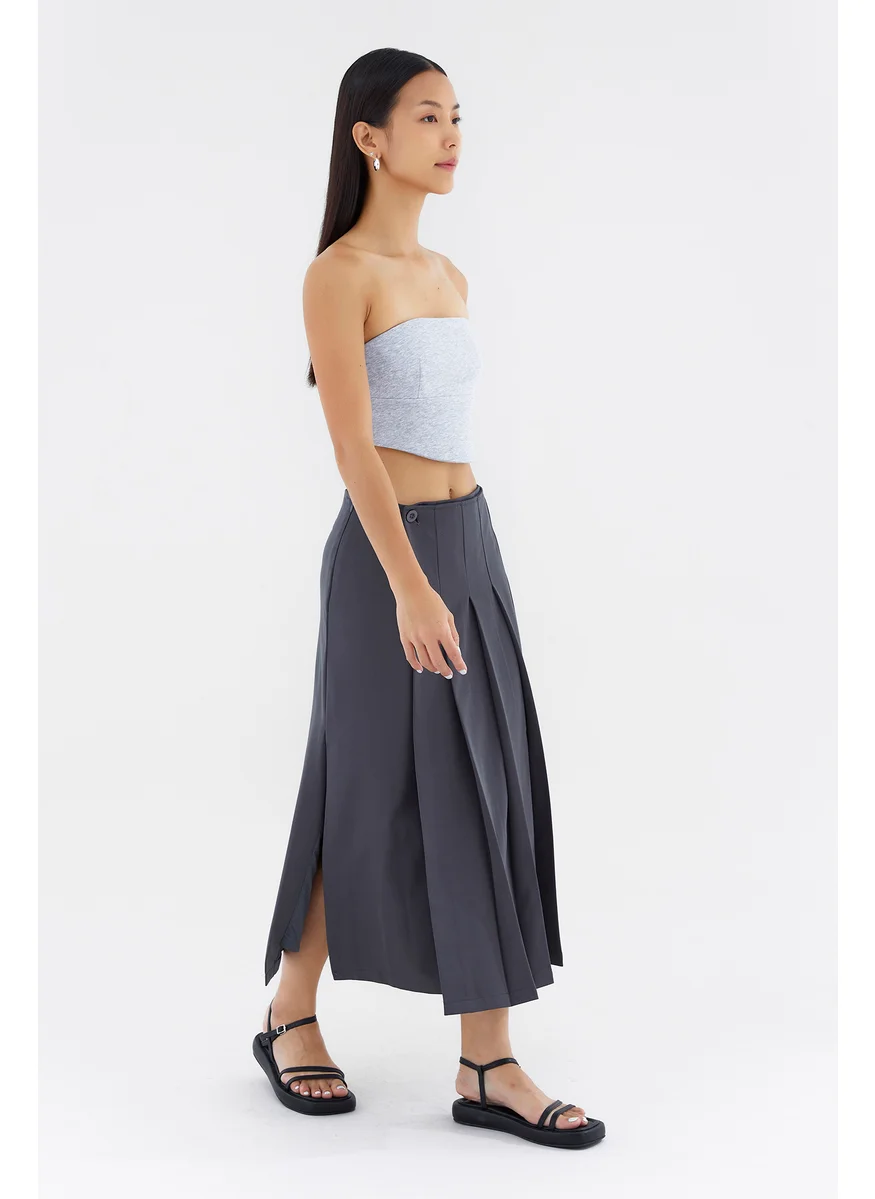 The Editor's Market Mayce Mid-Rise Pleated Skirt