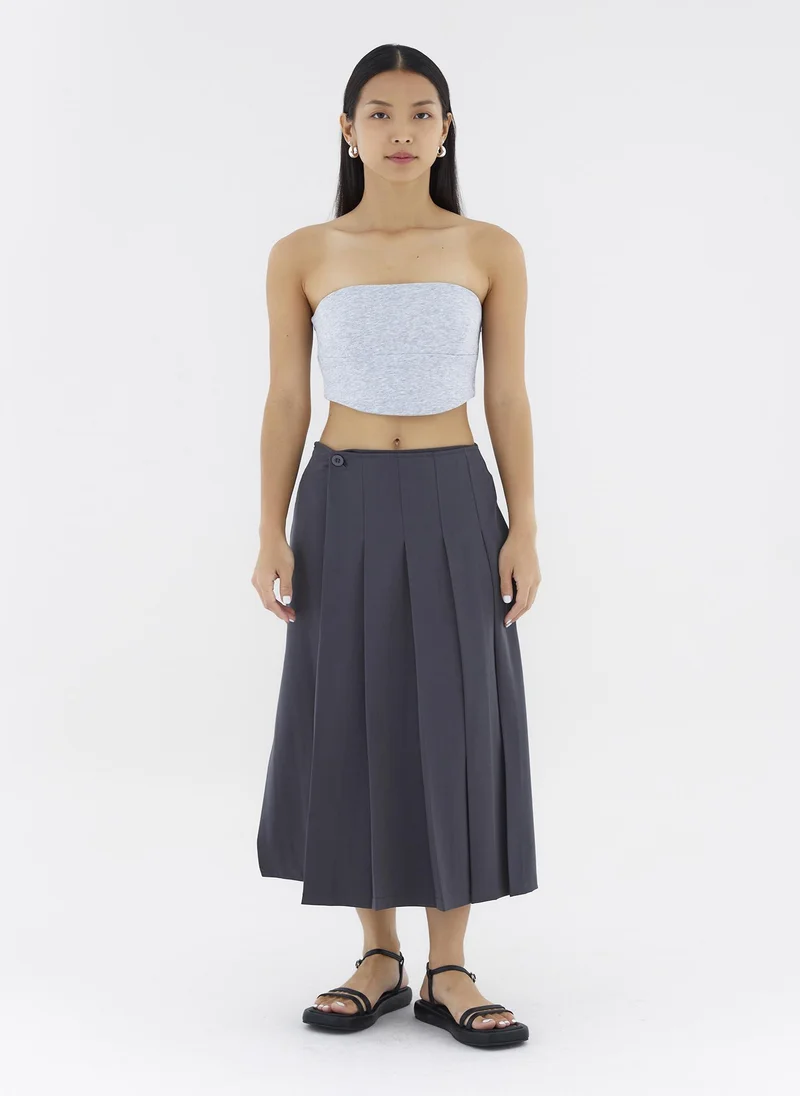 The Editor's Market Mayce Mid-Rise Pleated Skirt