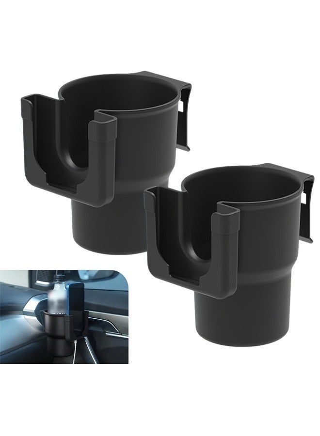 2PCS Car Cup Holder Hook, 2-in-1 Mobile Phone Holder + Drink Holder, Car Door Side/Seat Back/Armrest Box Storage Device - Image 1