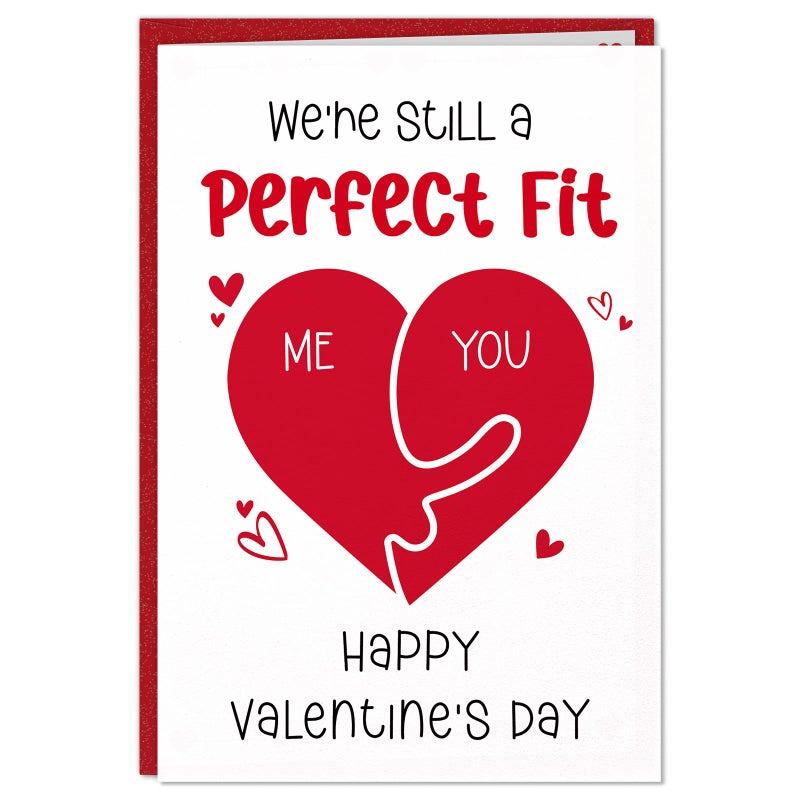 FLYAB Valentines Day Card with Envelope - Funny Valentines Day Cards for Her Him Husband Wife Boyfriend Girlfriend Romantic Anniversary Birthday Gift for Women Men Couple - Image 1