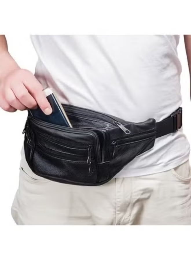 PROFESSIONAL Men's multi-pocket sports waist bag – water-resistant and lightweight – ideal for travel, sports, and everyday use - Image 4