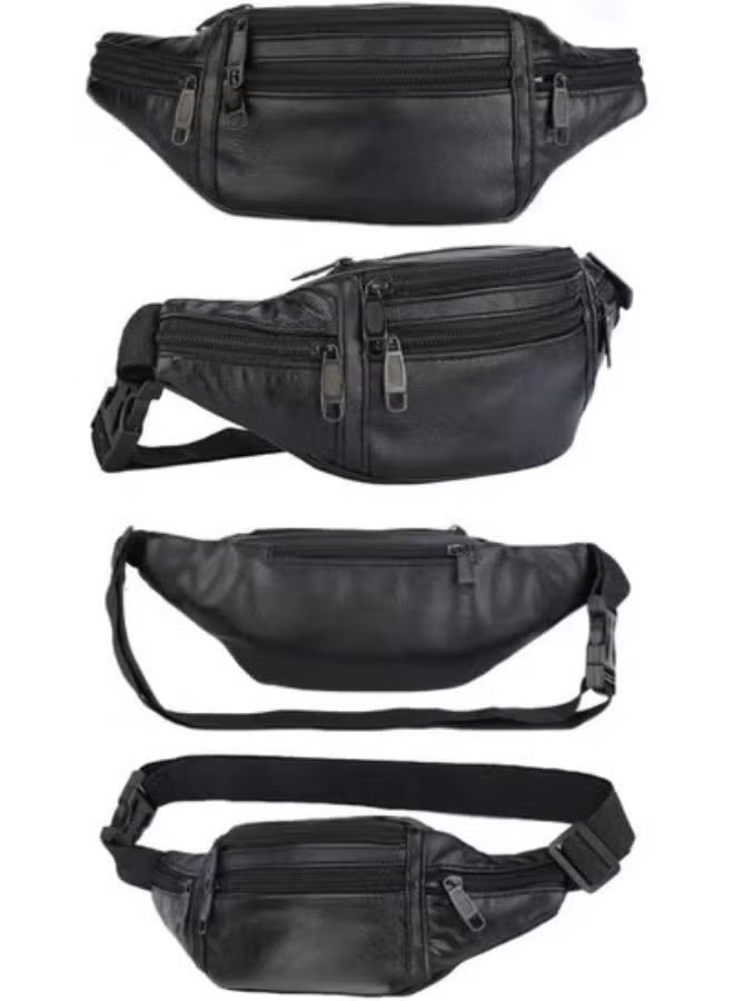 PROFESSIONAL Men's multi-pocket sports waist bag – water-resistant and lightweight – ideal for travel, sports, and everyday use - Image 2