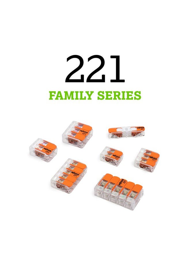 Wago 221-412 2-Conductor Compact Splicing Connectors (Pack of 100) - Image 4