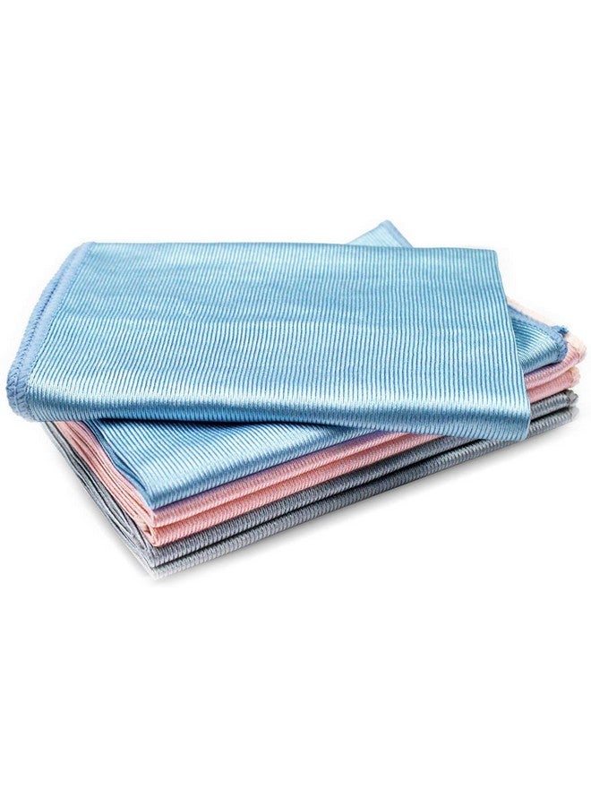 P-PLUS INTERNATIONAL Microfiber Glass Cleaning Cloths Streak Free - Lint Free - Quickly Clean Windows, Windshields, Mirrors, And Stainless Steel (Pack Of 10, Random Color), 300 TC - Image 1