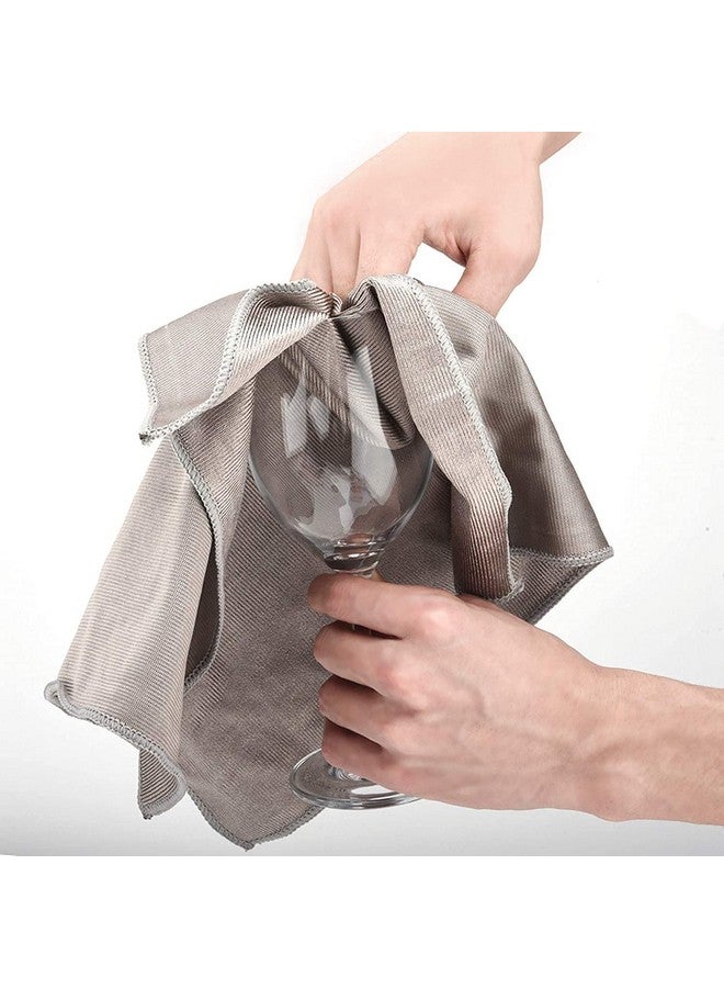 P-PLUS INTERNATIONAL Microfiber Glass Cleaning Cloths Streak Free - Lint Free - Quickly Clean Windows, Windshields, Mirrors, And Stainless Steel (Pack Of 10, Random Color), 300 TC - Image 4