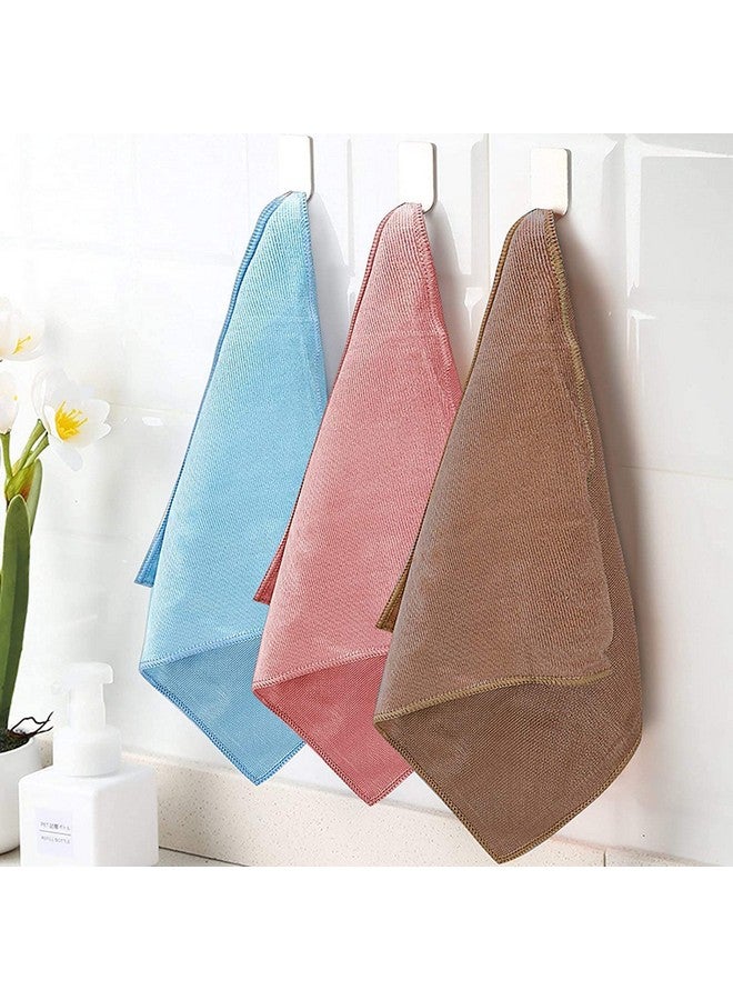 P-PLUS INTERNATIONAL Microfiber Glass Cleaning Cloths Streak Free - Lint Free - Quickly Clean Windows, Windshields, Mirrors, And Stainless Steel (Pack Of 10, Random Color), 300 TC - Image 3