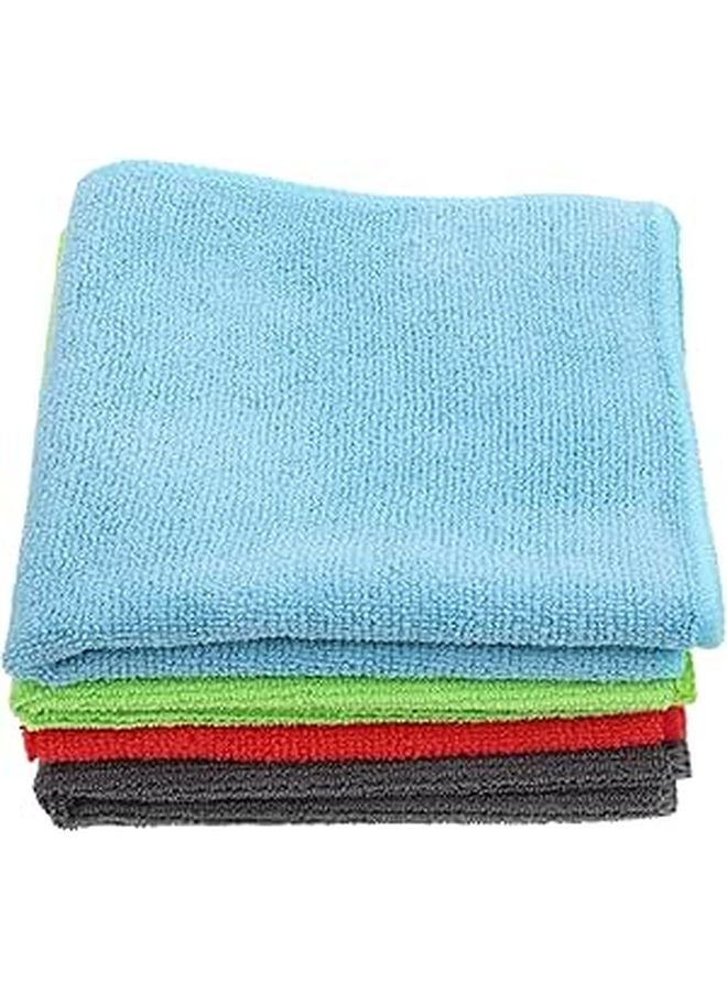 24 Pack Multi Color Microfiber Cleaning Cloths For Kitchen Car And Home Absorbent Soft Scrub Towels - Image 1