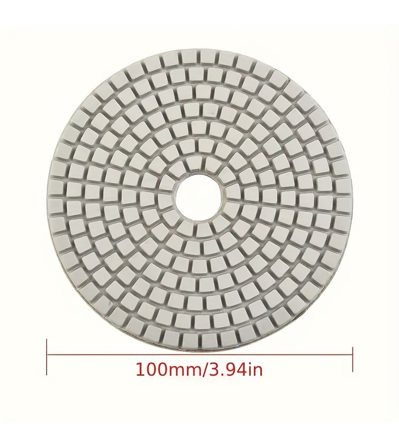 4 Inch 500 Grit Diamond Polishing Pad Wet Dry For Granite Marble Concrete Stone - Image 3