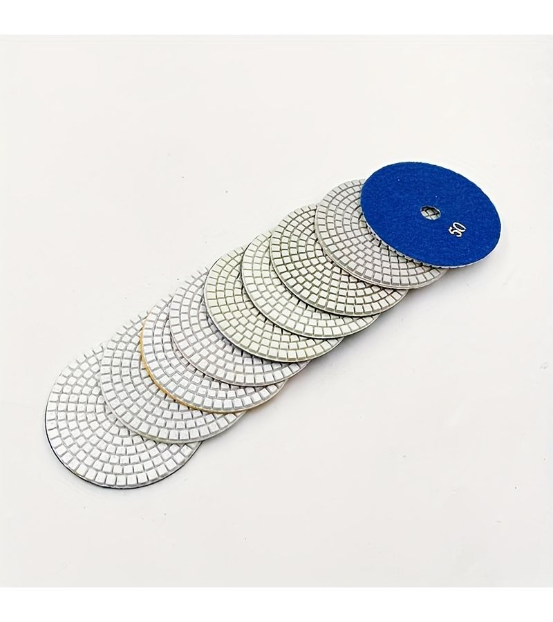 4 Inch 500 Grit Diamond Polishing Pad Wet Dry For Granite Marble Concrete Stone - Image 2