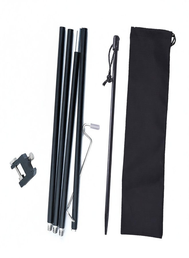 shinrtrip ShineTrip Outdoor Tent Camping Light Rack Multifunctional Portable Folding Aluminum Alloy Lamp Stand Camping Fishing Light Lamp Stand Detachable Lamp Pole Light Hanging Rack - Image 1