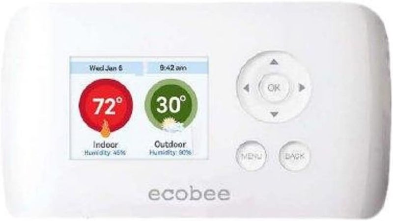 ecobee Smart Si Thermostat 2 Heat2 Cool with Full Color NONTouch Screen - Image 1