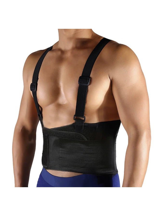 FITTOO Working Lumbar Lower Back Brace Support Belt with Adjustable Straps - Back Pain Relief, Injury Recovery, Heavy Lifting Support, Back Brace with Suspenders - Image 1