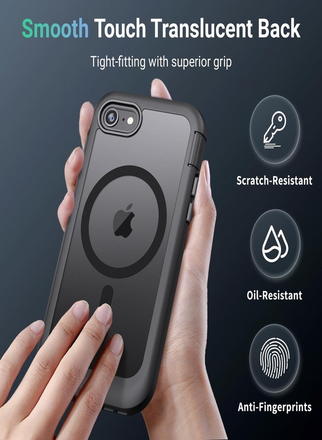 jaroco for iPhone SE Case 2022/2020/3rd/2rd,iPhone 8/7 Case, [Compatible with MagSafe][Military Grade Drop Protection][Heavy Duty Protection][Non-Slip] 2-Layer Durable Bumper Phone Case 4.7''-Black - Image 5