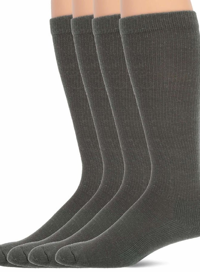Jefferies Socks mens Women's Unisex Military Merino Wool Tactical Over the Calf Boot Socks 4 Pack, Foliage Green, 9-11 - Image 1
