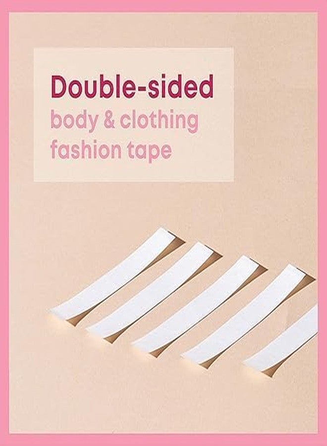 CHAMELI Double Sided Tape for Clothes (36 pcs) Fashion Dressing Invisible Body Tape, Clothing Bra/Bikini Strip for Women, Body Clothing Stickers | Skin Friendly For All Skin Shades|15x85 mm - Image 3