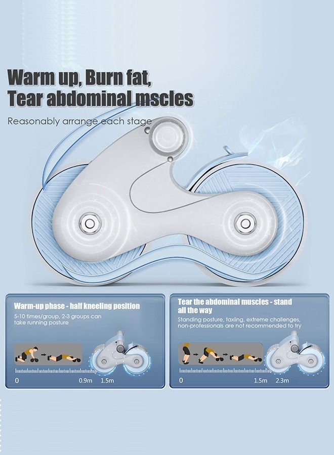 Arabest Automatic Rebound Abdominal Wheel-New Springback Wheels Roller Domestic Abdominal Exerciser-2023 Ab Roller Wheel for Abdominal Core Strength Training for Beginners Abs Workout  - Image 3