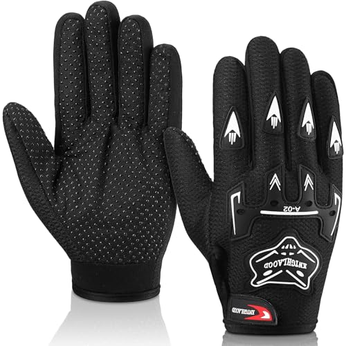 Frienda Motorcycle Gloves Riding Dirty Bike Gloves Racing Winter Power Sports Supplies for Riding Cycling Hiking OutdoorBlack906 x 453 Inches - Image 1