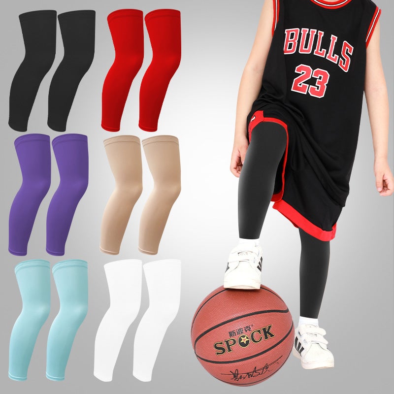 Summer Kidsren'S Sun Protection Leg Covers Ice Silk Anti-Uv Boys And Girls Protective Legs Outdoor Thin Leg Covers Baby Breathable - Image 2