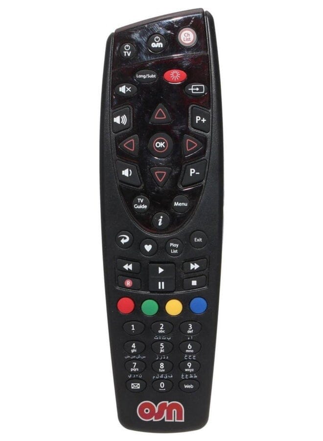 Tv Receiver Remote Control Black
