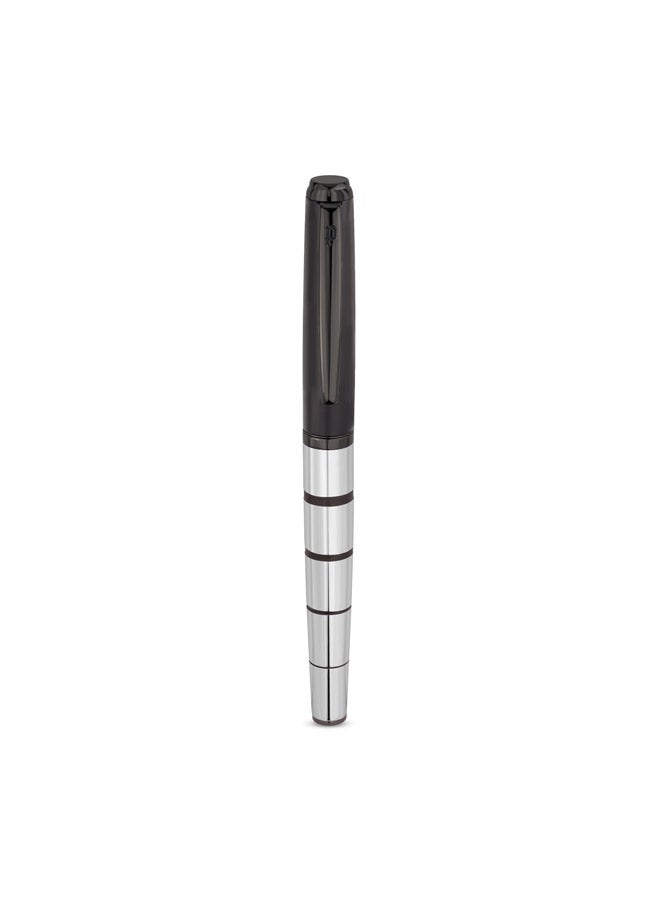 POLICE Caymen.3 Silver Black Rollerball Pen - Image 2