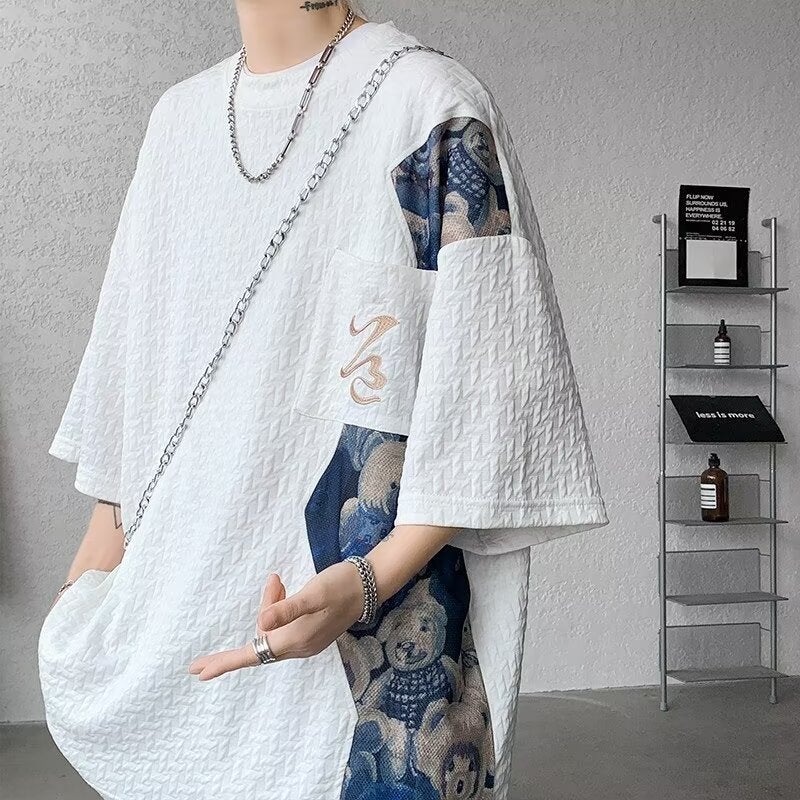 New Chinese Men'S T-Shirt Chinese Style Short-Sleeved Embroidered High-End Fixture Summer American Heavy Half-Sleeved Top - Image 4