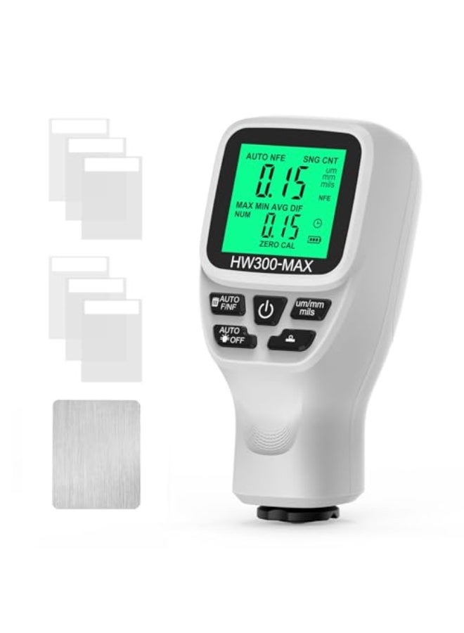Eacam Coating Thickness Gauge, Car Paint Thickness Gauge Measuring Metal Plating and Coating Thickness with Unit Conversion for Manufacturing, Metal Processing  - Image 1