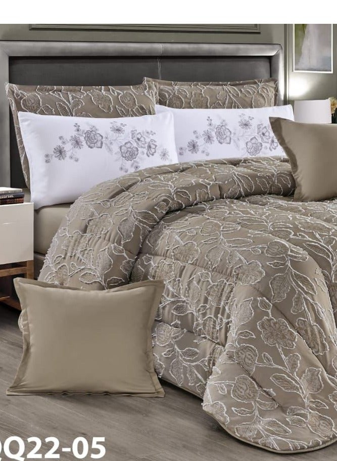 Moon Double quilt set, summer mattress, 8 pieces, medium fixed filling, size 220 x 240  - Image 3