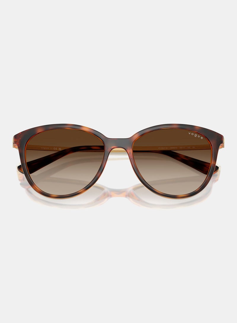 Vogue Full Rim Round Sunglasses 5647SI, 53, W656, 13 - Image 5