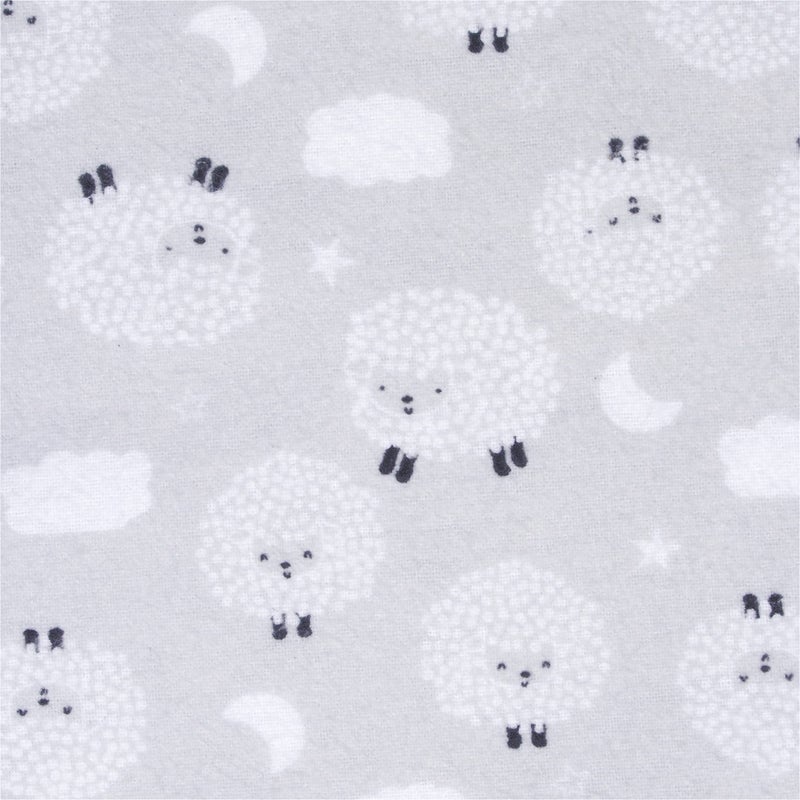 Gerber Boys and Girls Newborn Infant Baby Toddler Nursery 100% Cotton Flannel Receiving Swaddle Blanket, Sheep Grey, Pack of 5 - Image 3