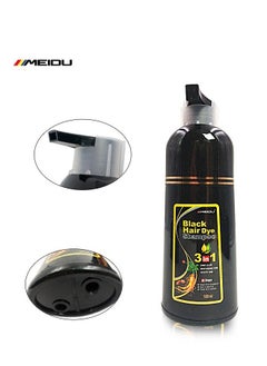 Meidu Natural Black Hair Dye Shampoo 500ml  - Image 2