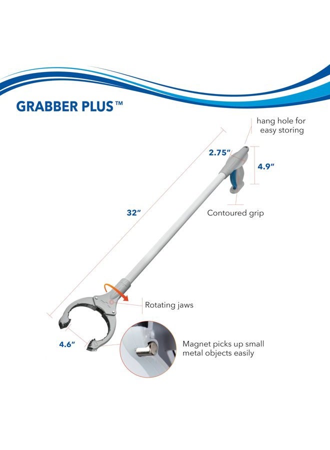 Unger أداة جابير بلس للوصول خفيفة الوزن متعددة الأغراض مع مقبض تحكم مريح، رأس دوار بزاوية 360 درجة، ونقطة مغناطيسية، 32" - Image 5