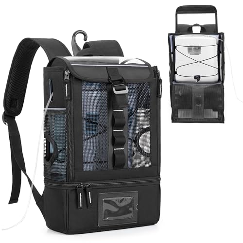 Trunab Portable Oxygen Concentrator Backpack POC Carrying Bag Compatible with Inogen One Caire Freestyle Comfort Oxygo Black - Image 1