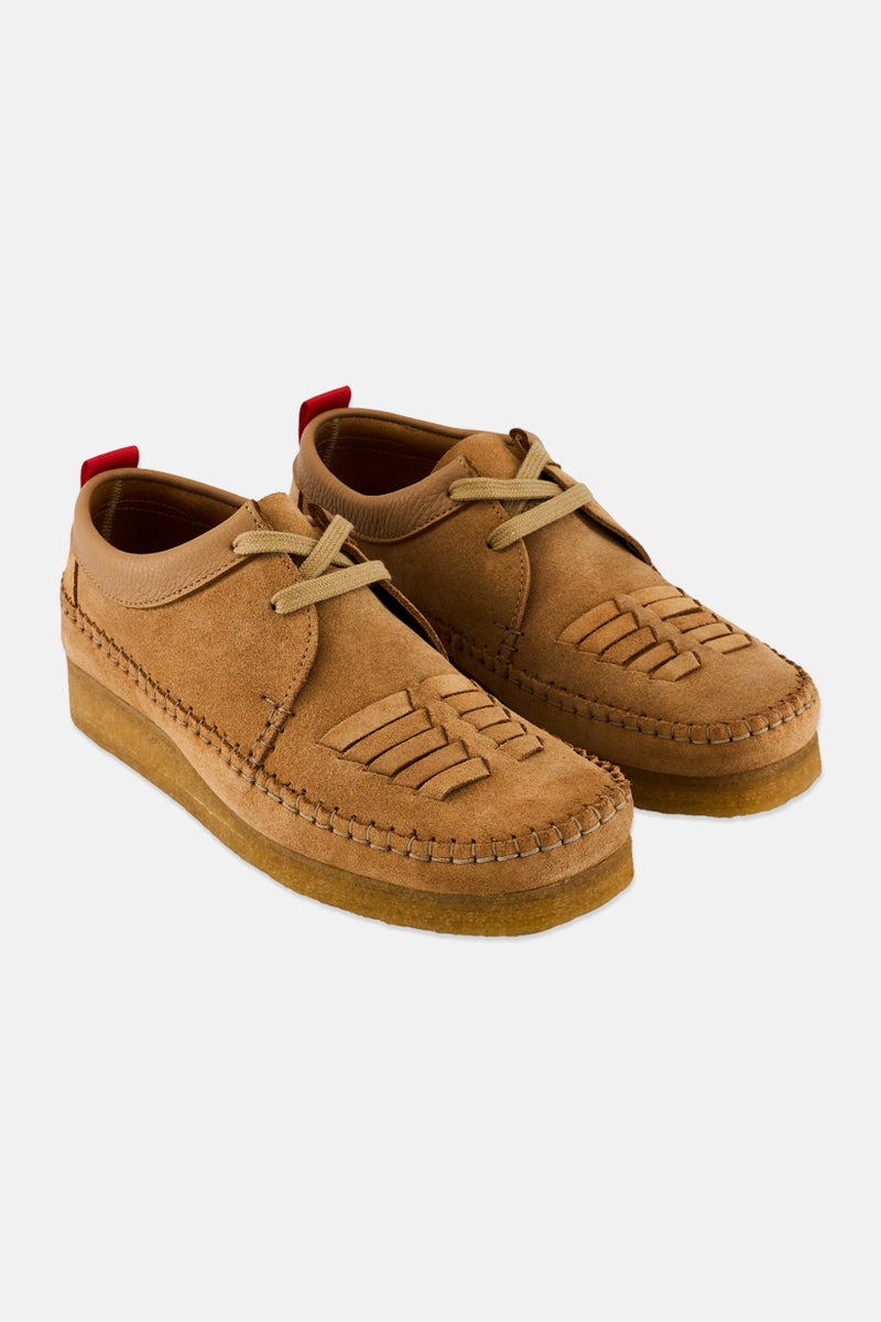 clarks Men Lace Up Casual Shoes, Light Tan  - Image 1