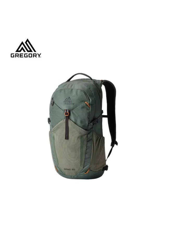 Gregory Nano Hummingbird Outdoor Backpack, Hiking And Mountaineering Bag, Double Shoulder Pack, Rock Moss Green New Color, 20l
