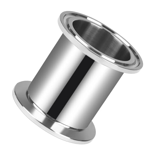 JMCOLMT Tri Clamp Tube 1.5 Inch Tube OD Sanitary Spool Tube Length 2 Inch Clamp End OD 50.5mm 304 Stainless Steel Seamless Round Tubing - Image 1