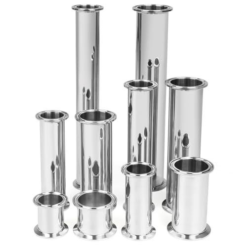JMCOLMT Tri Clamp Tube 1.5 Inch Tube OD Sanitary Spool Tube Length 2 Inch Clamp End OD 50.5mm 304 Stainless Steel Seamless Round Tubing - Image 2