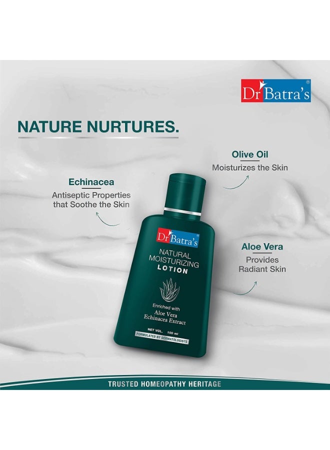 Dr Batra's Natural Moisturizing Lotion Enriched With Echinacea Aloe Vera - 100 ml - Image 2