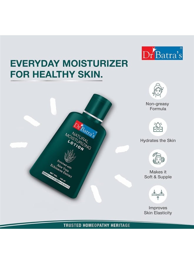 Dr Batra's Natural Moisturizing Lotion Enriched With Echinacea Aloe Vera - 100 ml - Image 3