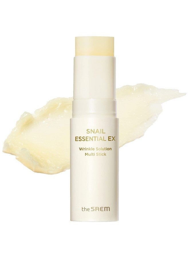 THESAEM Snail Essential Ex Wrinkle Solution Multi-Purpose Balm Stick - Anti Aging & Moisturizing - Face & Eye Treatment - With Snail Collagen & Honey For Moist Glow, 0.4Oz. - Image 1
