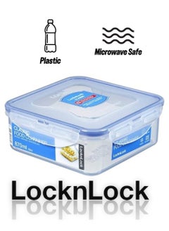 LOCK & LOCK LocknLock 870ml  Rectangular  Airtight Food Storage Container - BPA-Free, Microwave, Freezer, and Dishwasher Safe  - Image 1