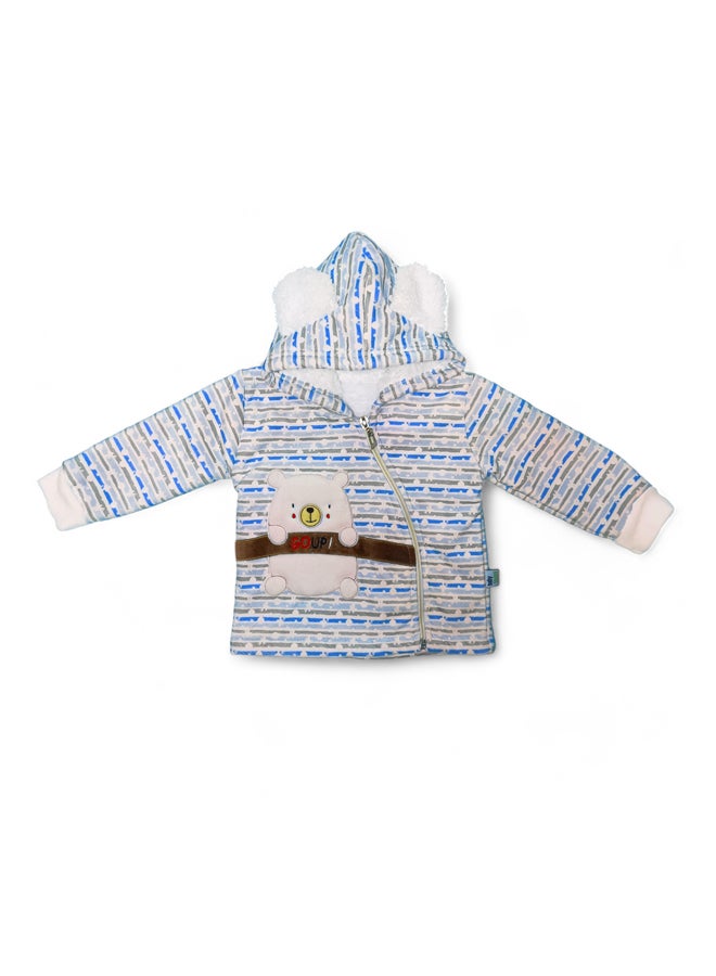 BabyShoora Baby two-piece set of pants + sweatshirt and cape  - Image 2