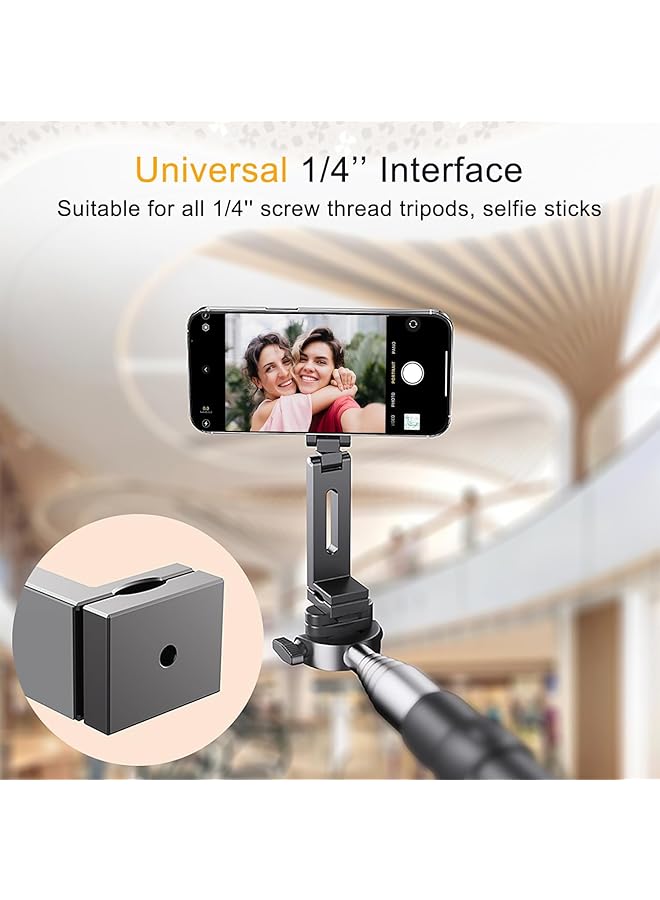 NALACAL Ultralight Aluminum Magnetic Cell Phone Holder, For Airplane/Suitcase/Desk/Car/Tripod, Compatible With Magsafe Iphone 12/13/14/15, Handsfree Plane Seat Back Phone Mount, Travel Must Have - Image 4